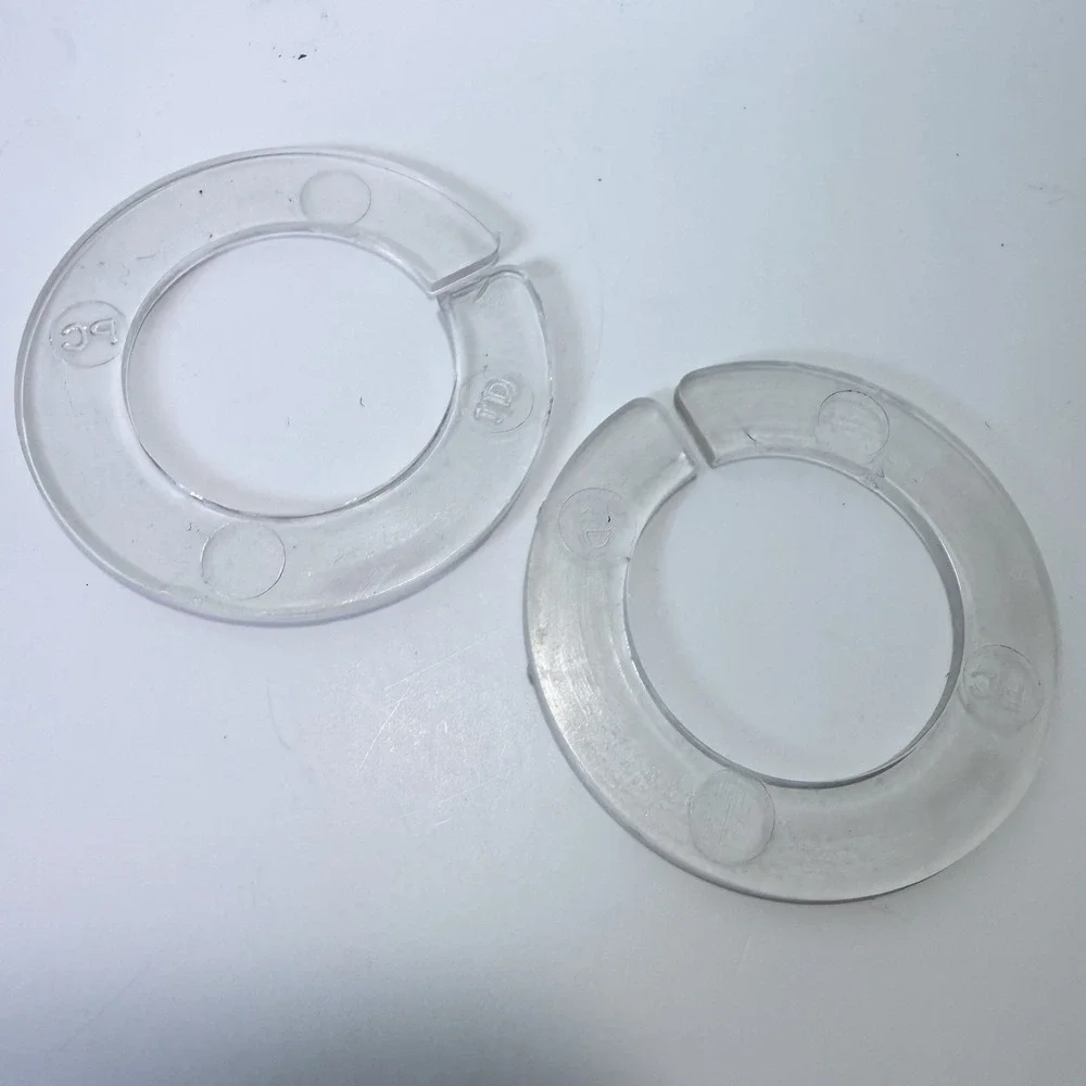 Dyson DC33 Clear Circlips Brush Replacement Part Pivot Head Clips Pair Washers 2